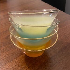 MCM Vintage Blendo Ombre Bowls Set